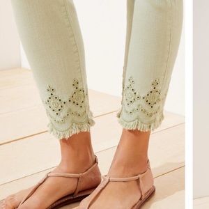 Light green LOFT jeans- size 4